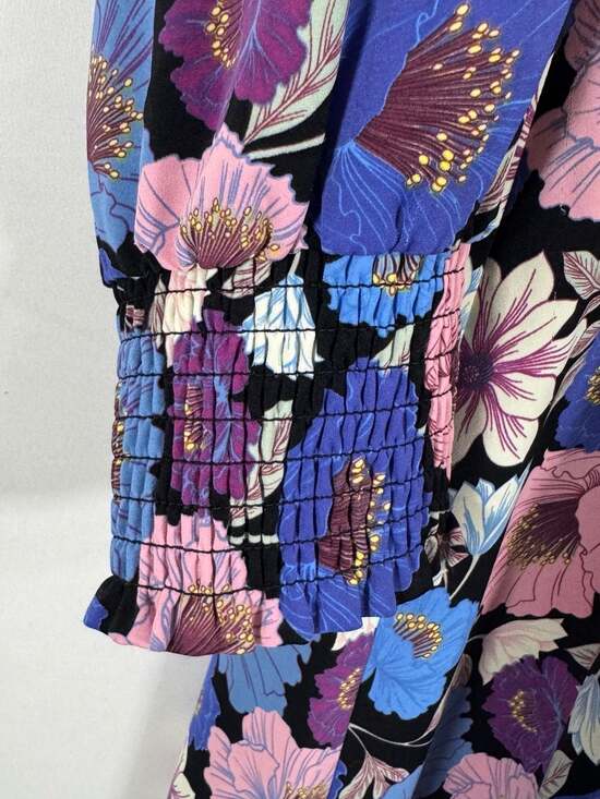 Nicole Miller New York Floral Print Maxi Dress Size 16 - Picture 7 of 10